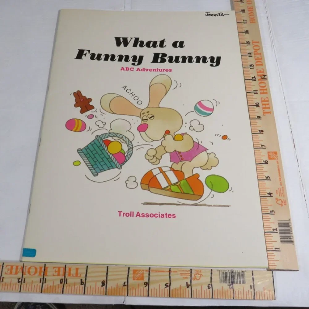What a Funny Bunny Alphabet BIG BOOK (almost 2 feet tall) Classroom